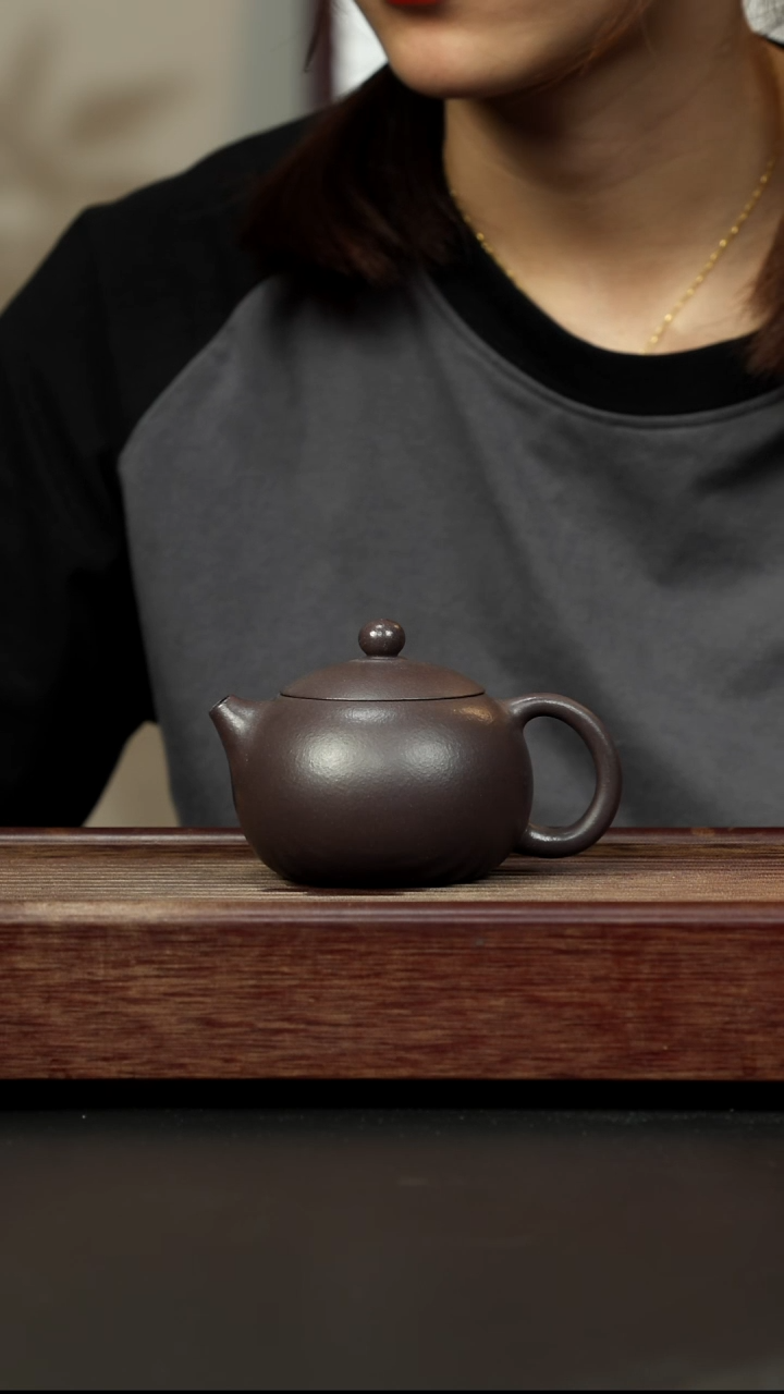 紫砂茶壶千禧紫泥 西施