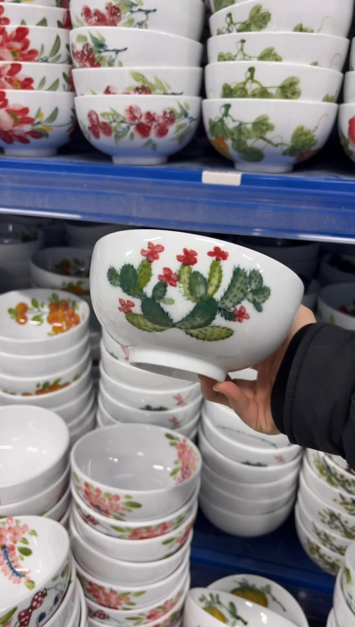 景德镇高温陶瓷食品级手绘釉中彩-小罗汉碗