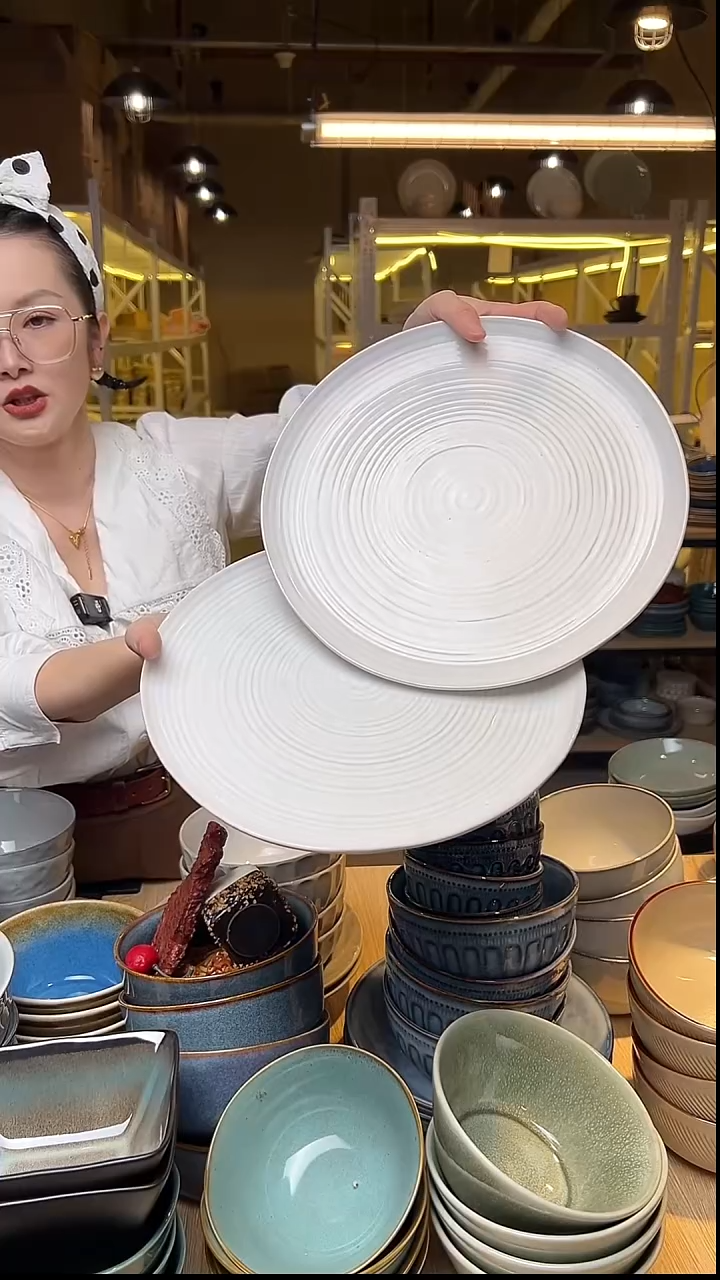 瓷135外贸尾货窑变釉下彩默认瑕疵