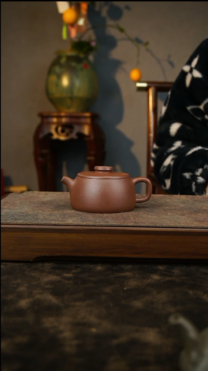 【闪购商品】紫砂壶《锦绣汉瓦》紫泥 精工半手 150cc