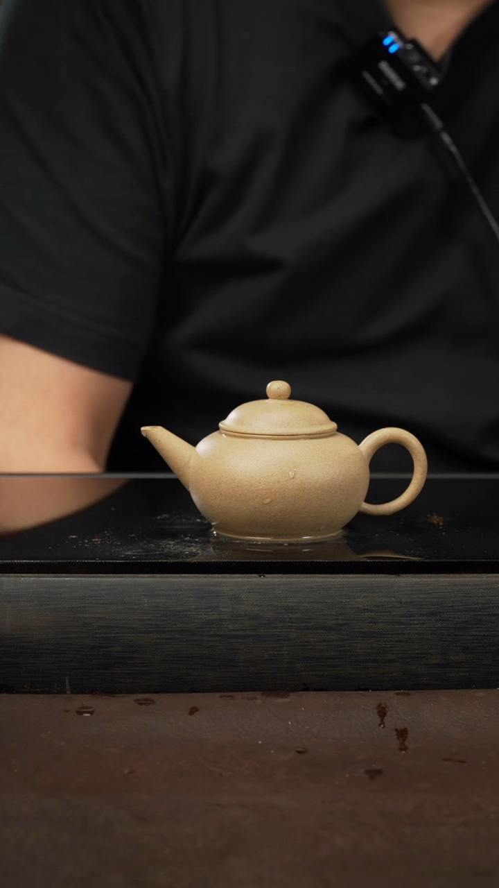 茶壶紫砂08，水平，本绿，100cc