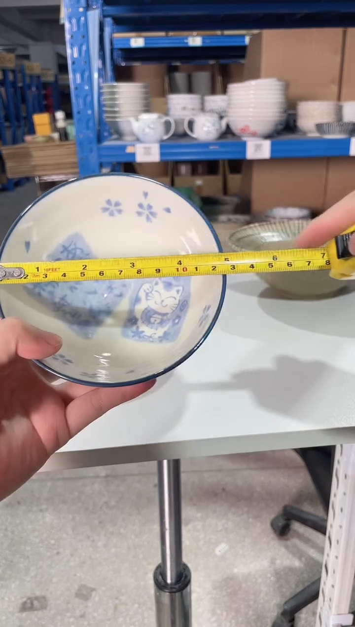 陶瓷招财猫4.9英寸碗