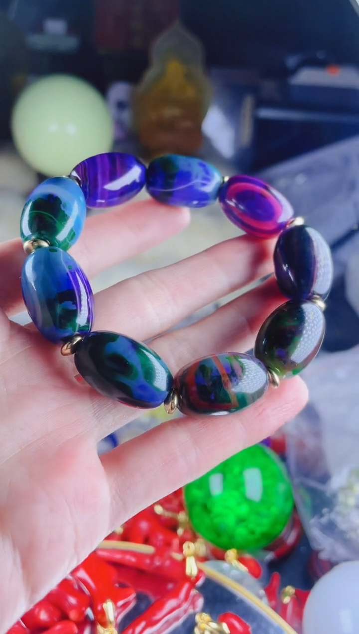 无无酸洗雪山重楼手链