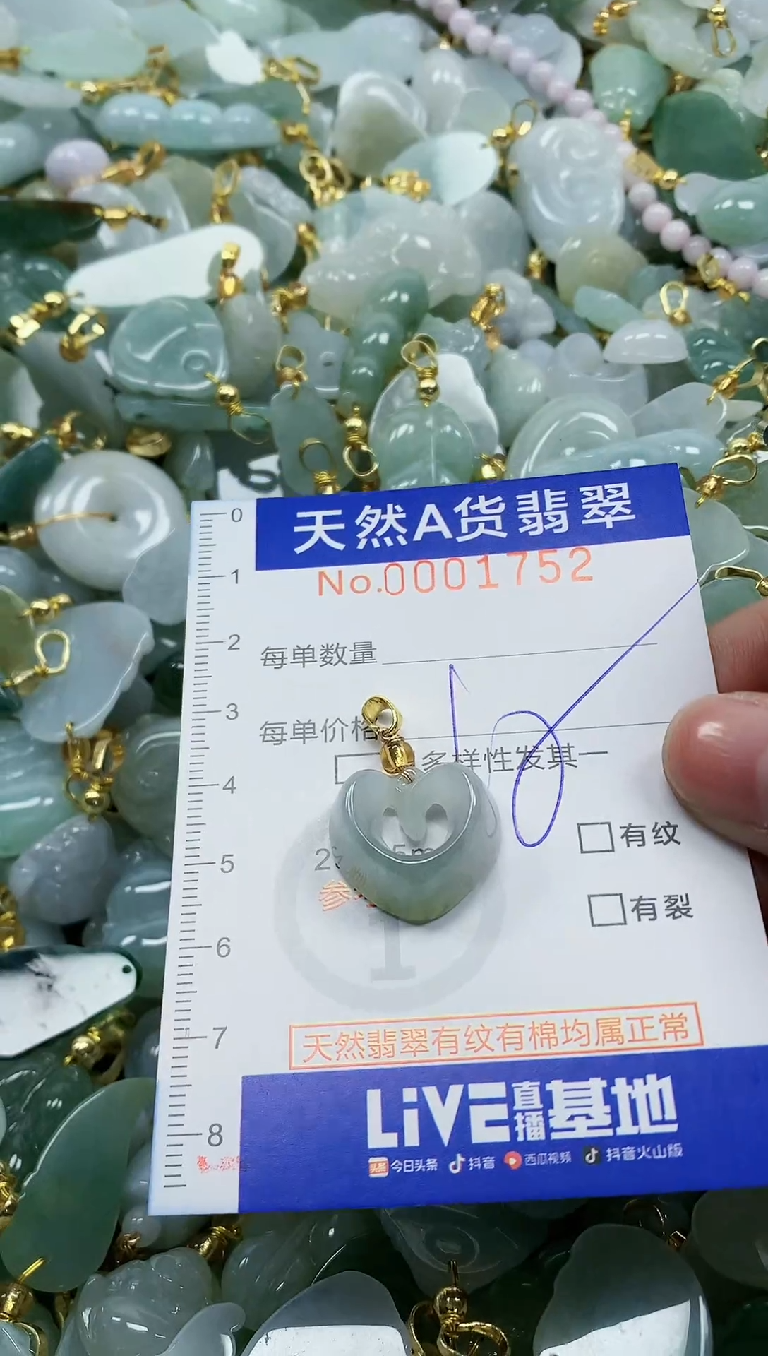 颈饰未镶嵌翡翠纯天然a货翡翠