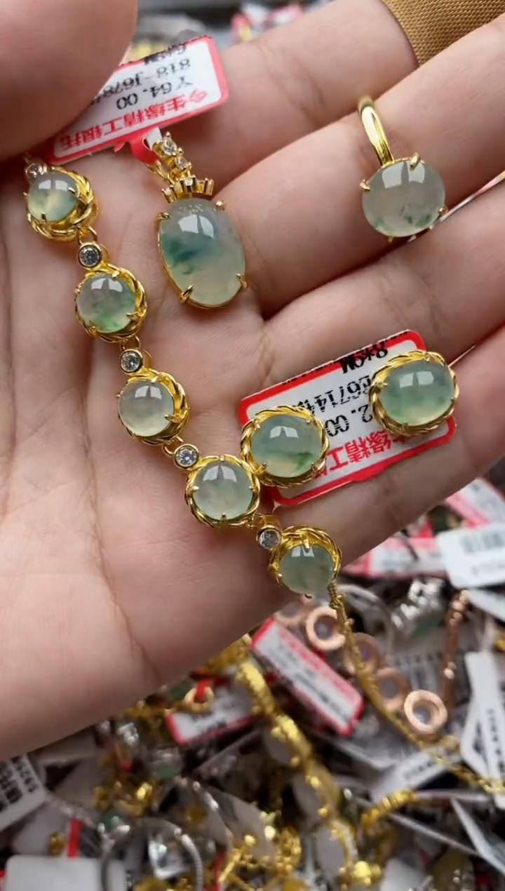 【闪购商品】翡翠戒指银S925镶嵌111111----7