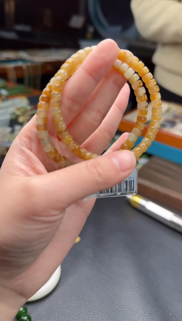 【闪购商品】和田玉颈饰未镶嵌糖白直切手串 多样性发货拍一发一