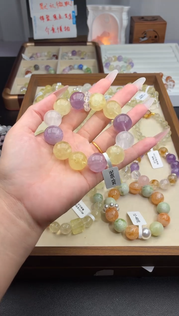 未镶嵌手串水晶263(天然水晶, 默认有瑕疵, 介意者勿拍哦)