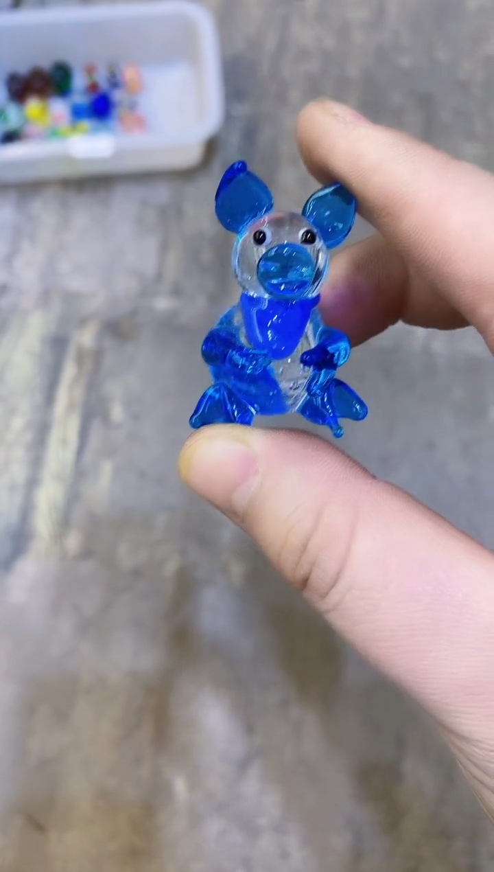 琉璃手工艺品小猪