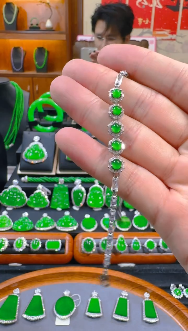 未镶嵌手链翡翠天然a货翡翠