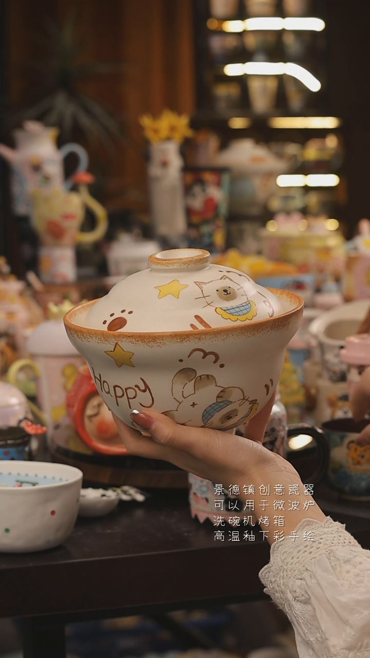 景德镇釉下彩绘设计师款式陶瓷