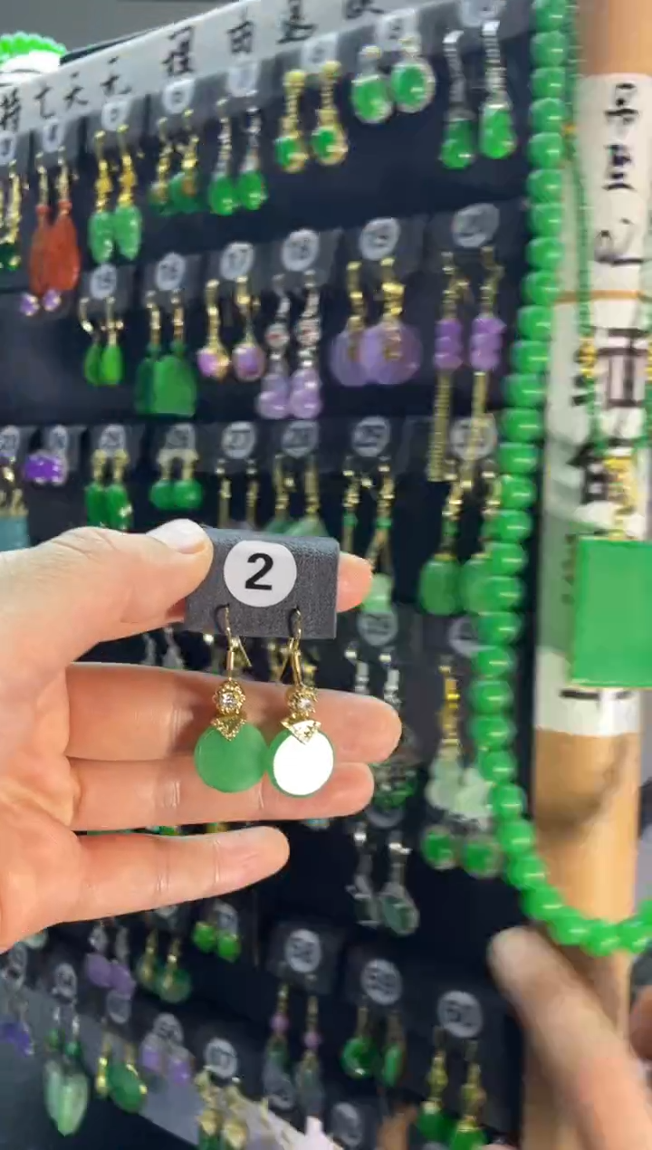 【闪购商品】翡翠耳饰银S925镶嵌2.....