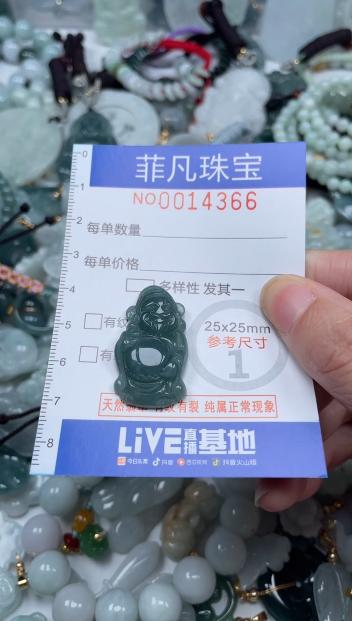 颈饰未镶嵌翡翠14366