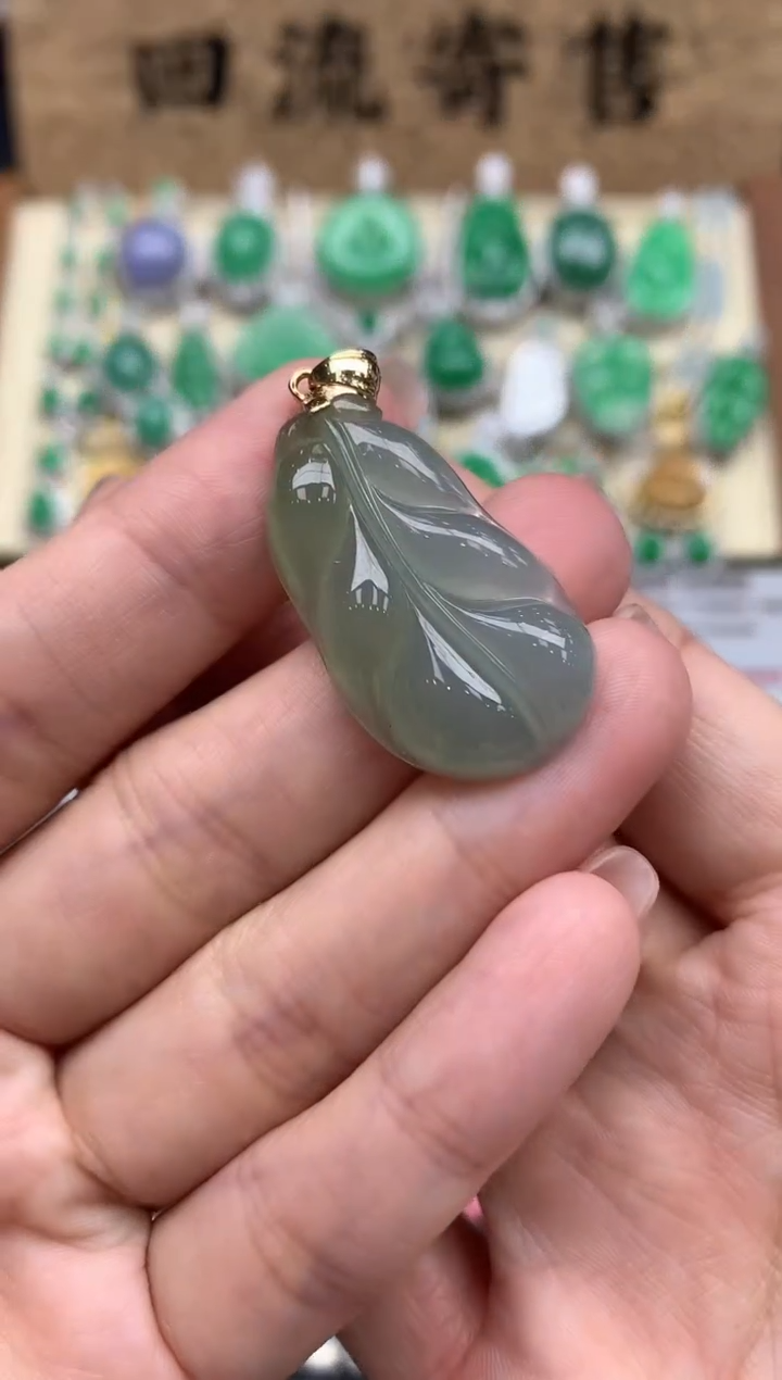 【闪购商品】翡翠颈饰18K金镶嵌312-中国好珍宝