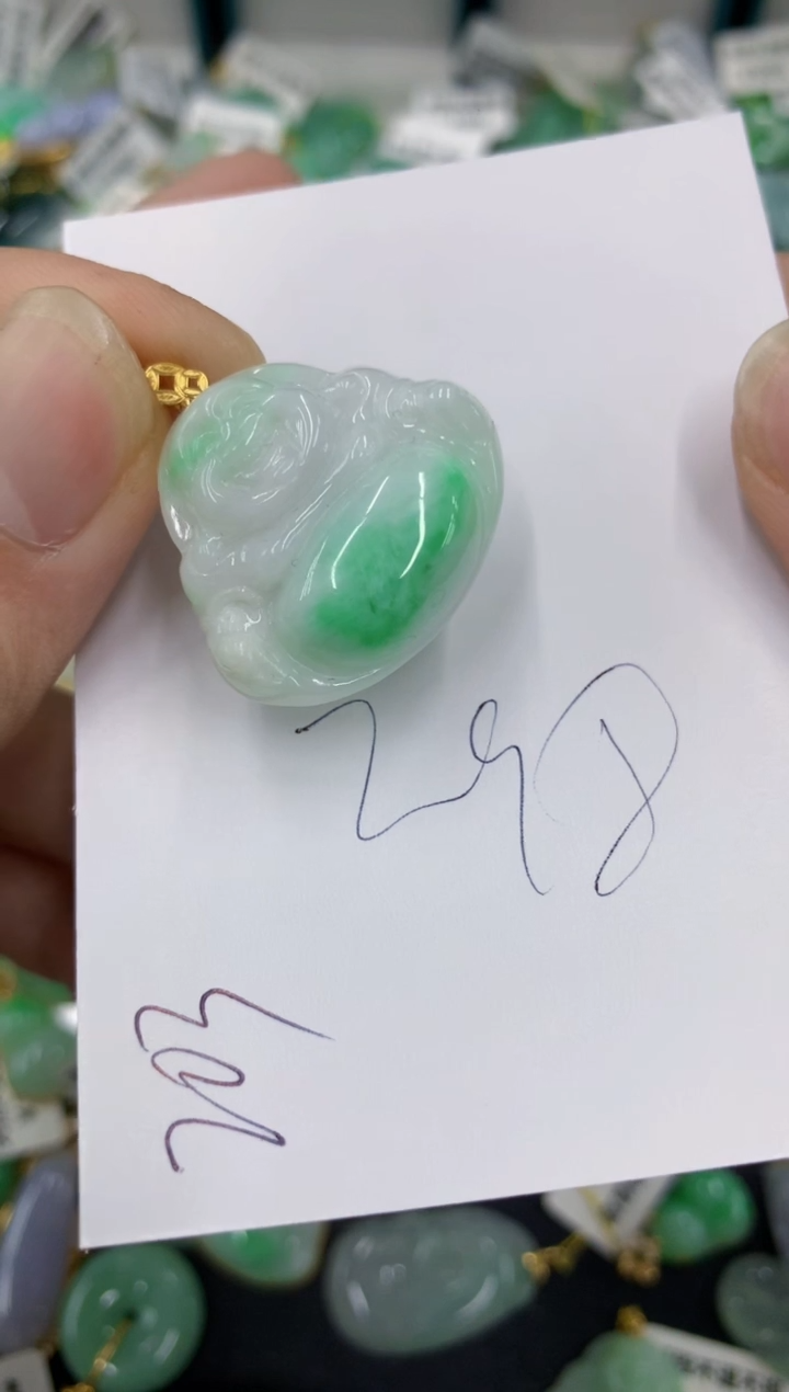 【闪购商品】翡翠颈饰18K金镶嵌号链接11111