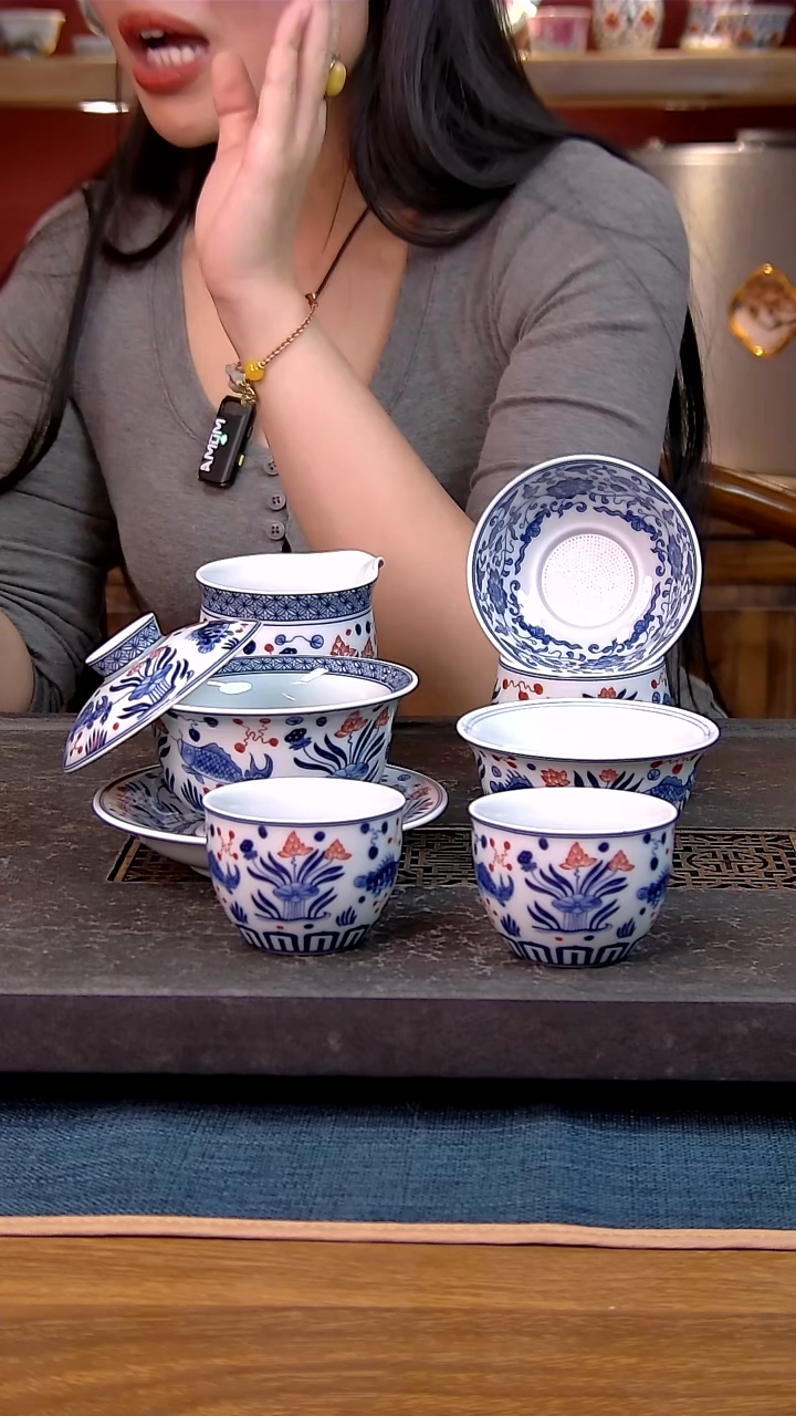 简装家用款6件套 白瓷陶瓷茶具