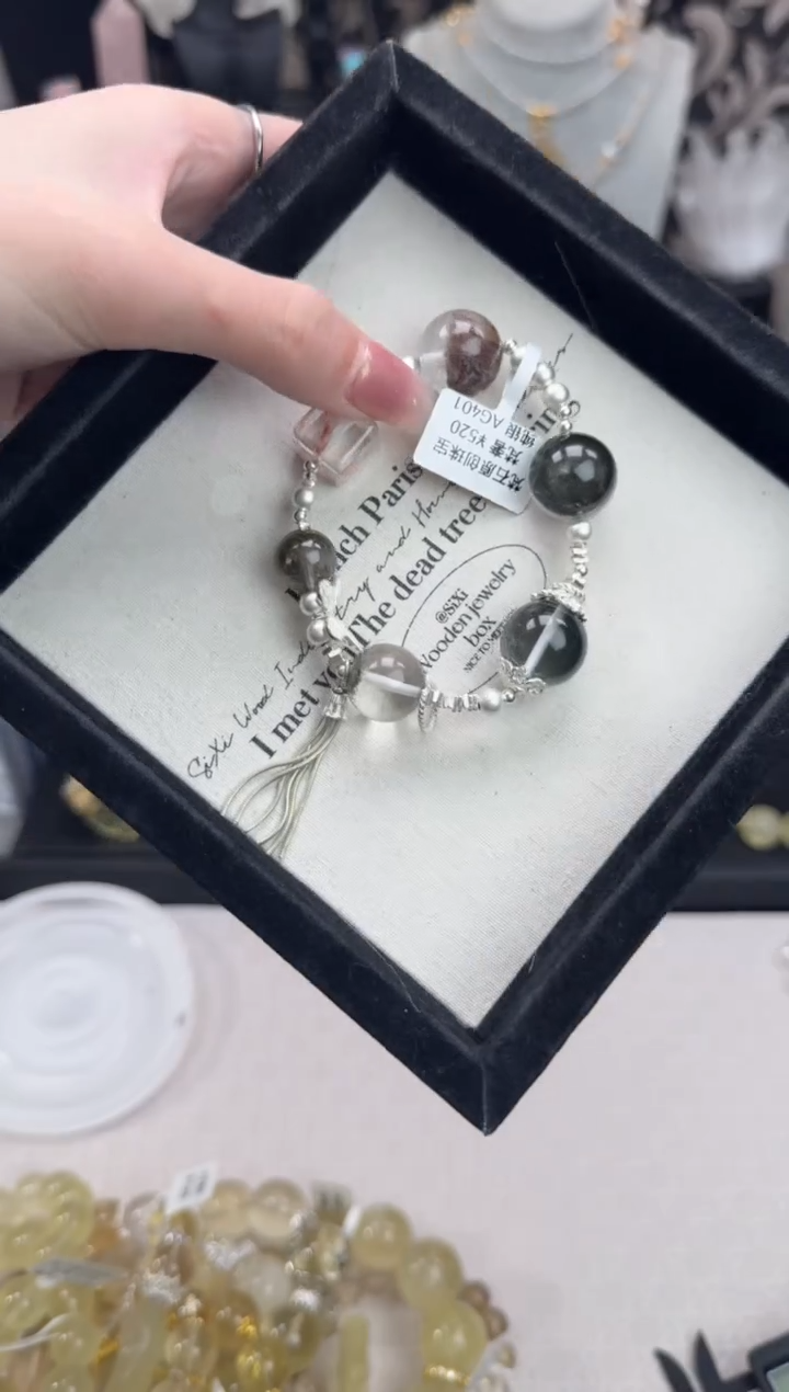 【闪购商品】水晶手链银S925镶嵌天然水晶 多样性发货