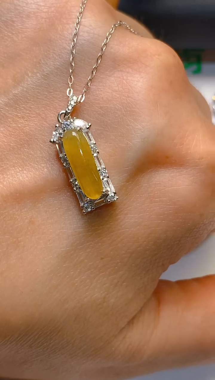 【闪购商品】翡翠耳饰银S925镶嵌天然A货翡翠1