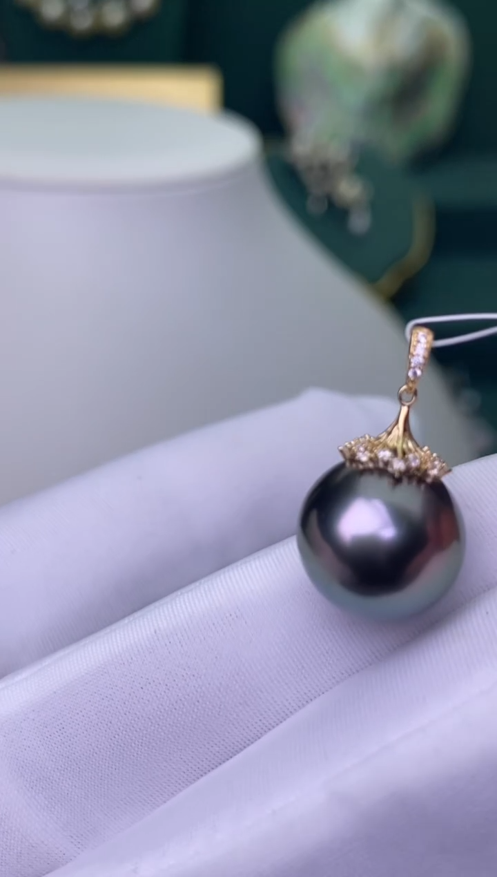 【闪购商品】海水珍珠颈饰18K金镶嵌12-13