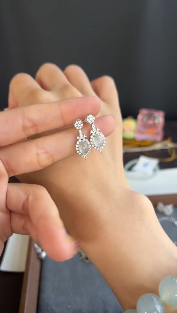 颈饰银S925镶嵌翡翠410号买断