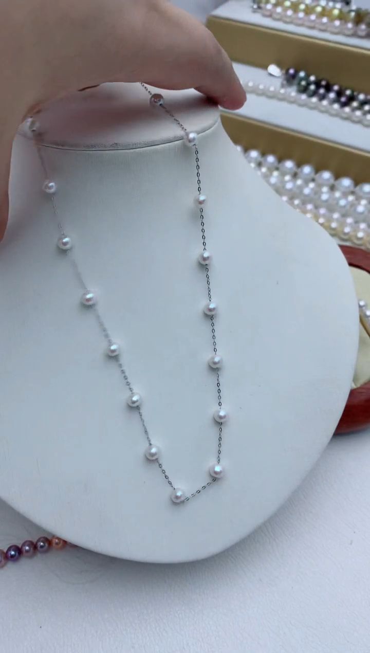 【闪购商品】淡水珍珠项链未镶嵌q1 多样性发其一