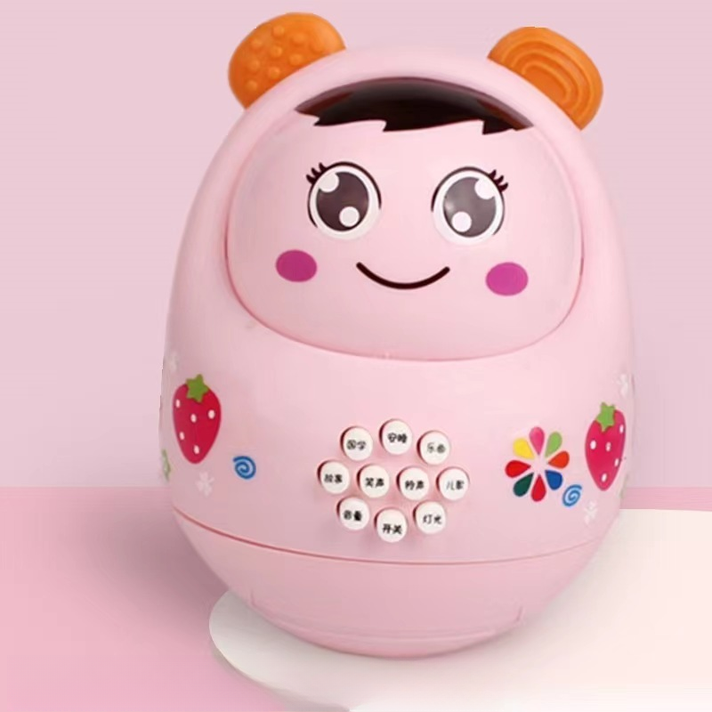 婴幼儿早教不倒翁故事机娃娃益智带灯光音乐儿童玩具0-3岁认知机