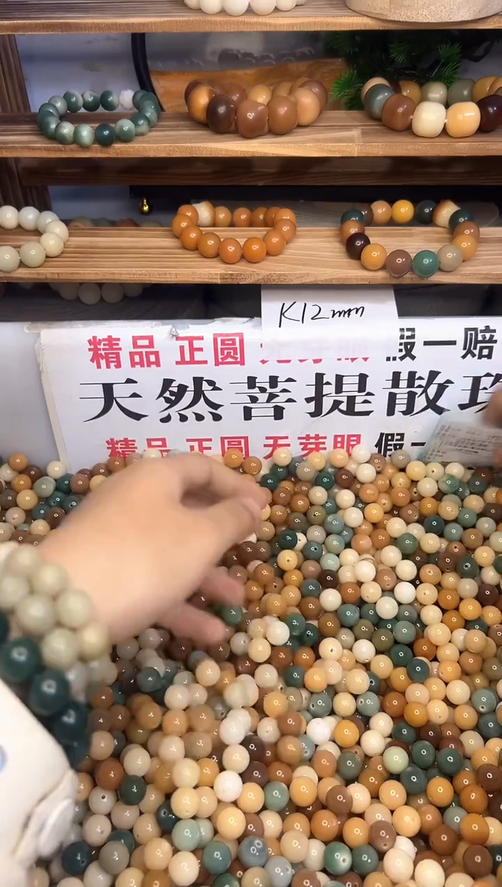 吊坠菩提根/象牙果多宝12mm50颗