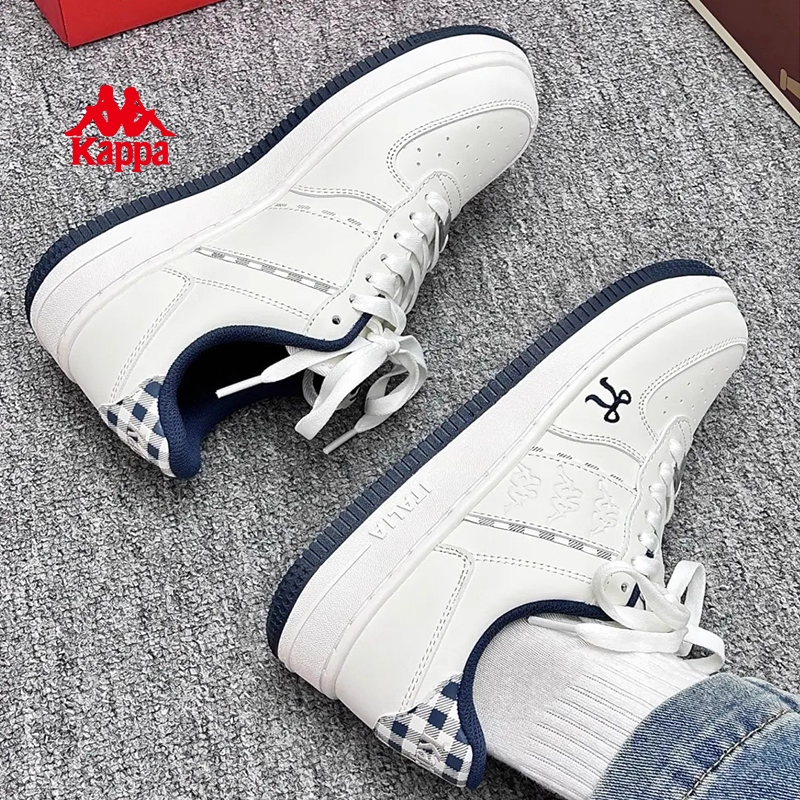 Kappa卡帕板鞋女时尚百搭小白鞋厚底潮流运动休闲鞋子K0FZ5CC06CJ