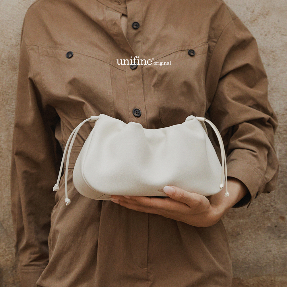 unifine轻云包包女夏小众设计真皮牛皮简约斜挎包