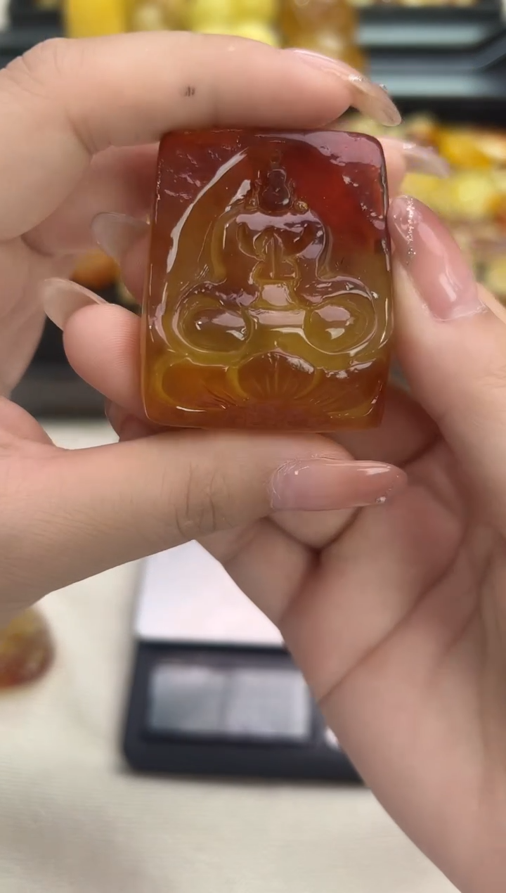 裸石琥珀未镶嵌琥珀蜜蜡吊坠