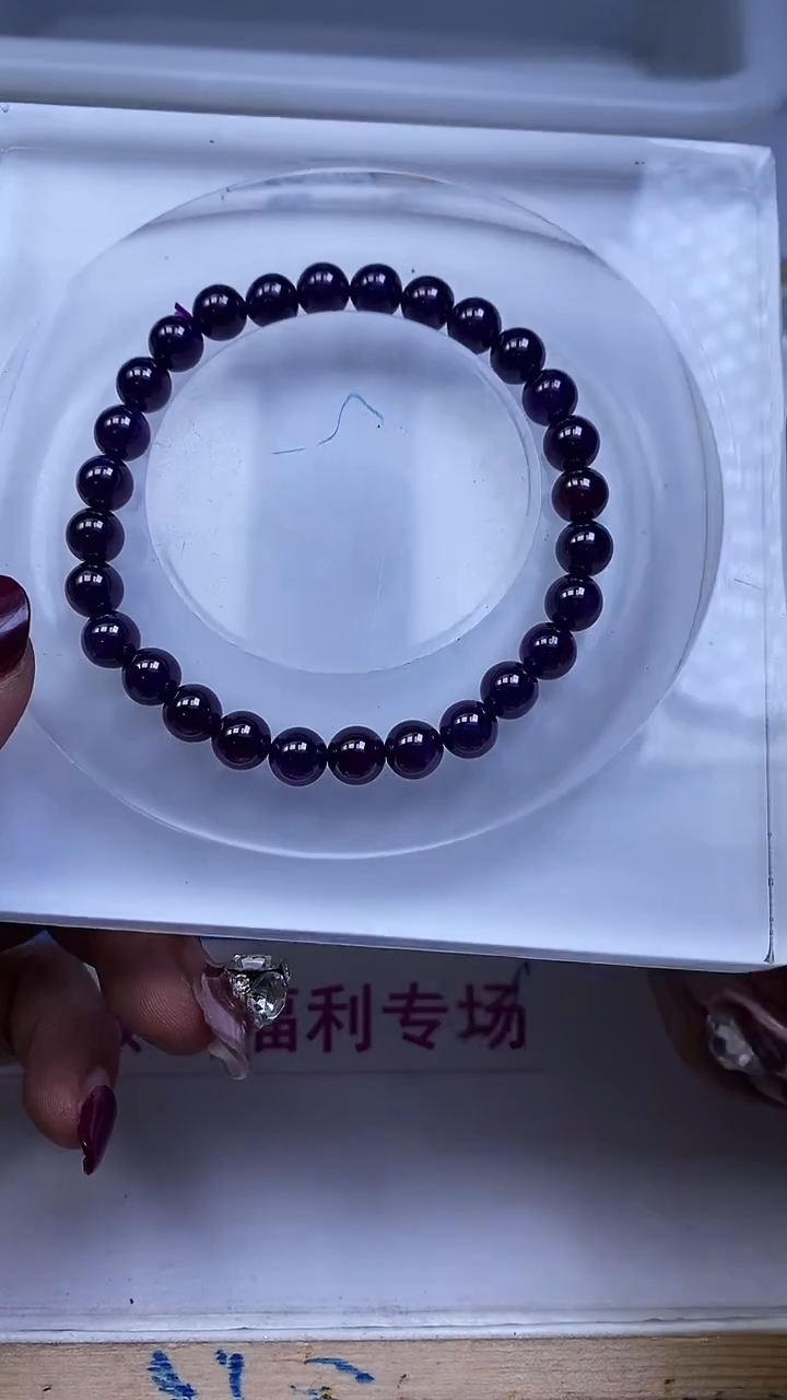 未镶嵌散珠红宝石E61紫 宝石6mm2颗7.8元