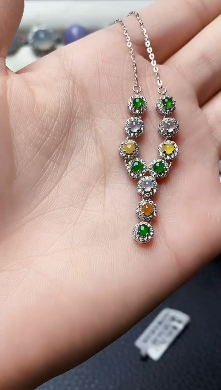 银S925镶嵌戒指翡翠3462