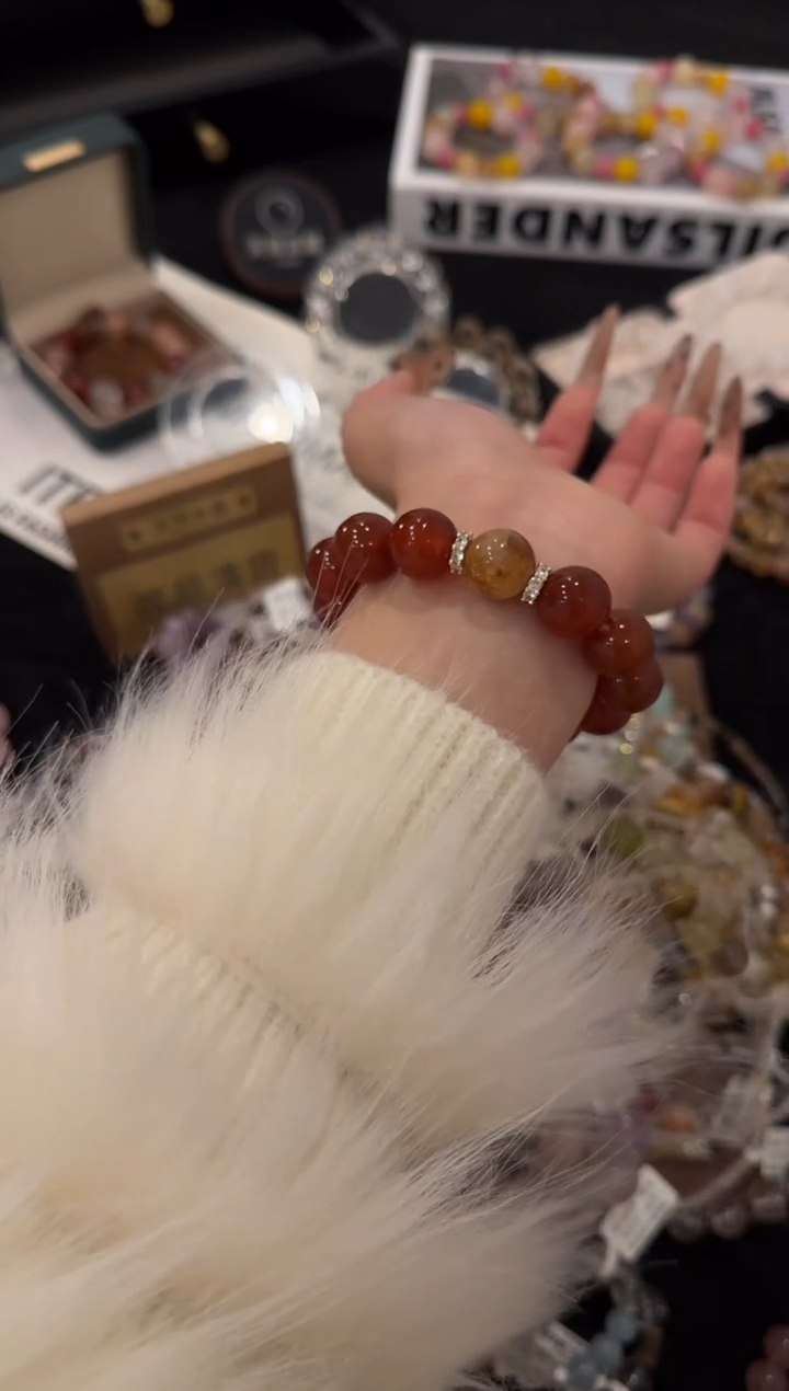 合金手链水晶平安顺遂x3576