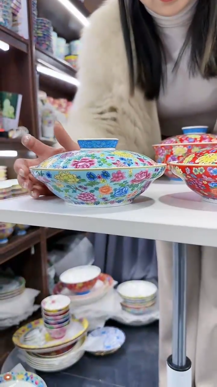 【闪购商品】瓷片7英寸【盖盘】1个景德镇陶瓷