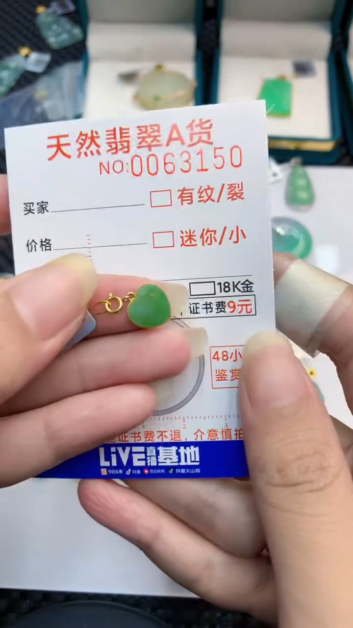 【闪购商品】翡翠颈饰18K金镶嵌            8