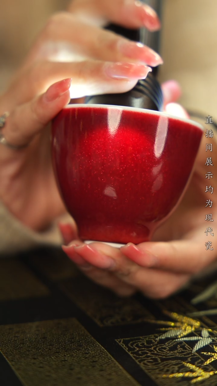 杯子瓷祭红单杯01