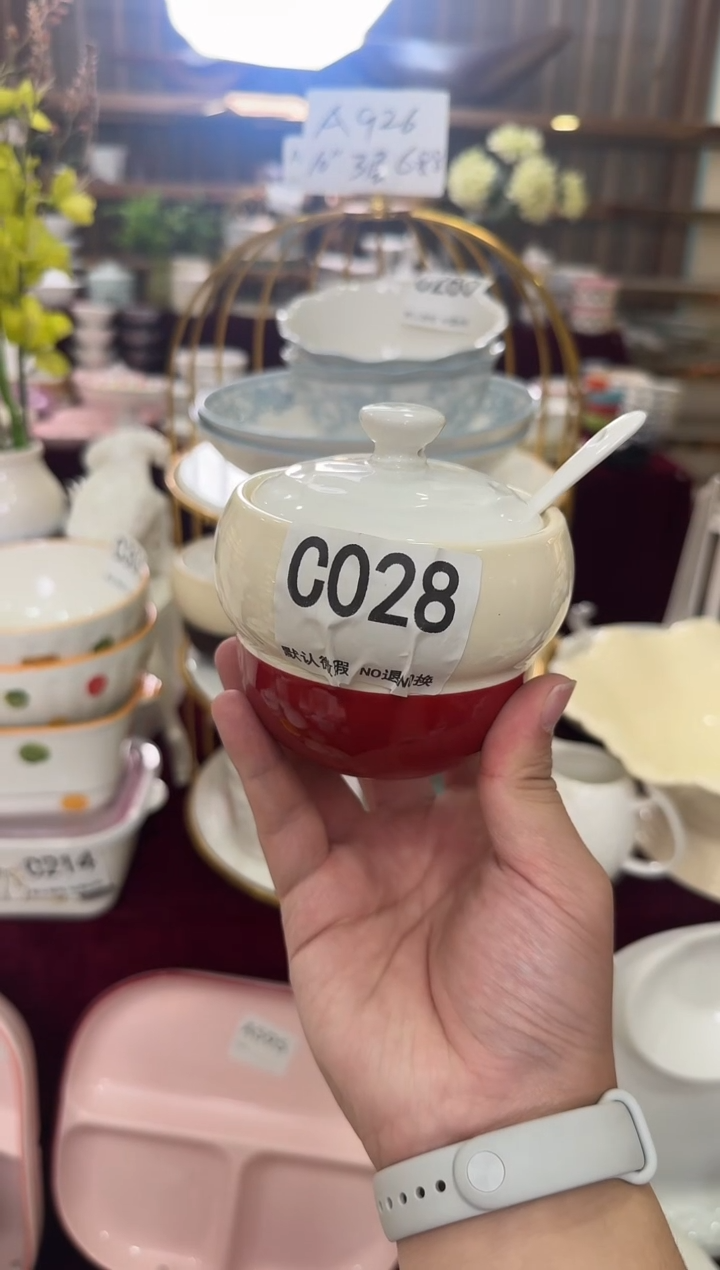摆件陶C028 2个陶瓷餐具库存微瑕介意勿拍