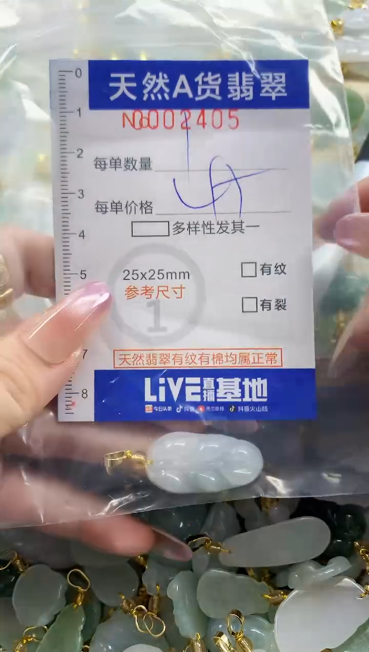颈饰未镶嵌翡翠巧****豆天然A货翡翠