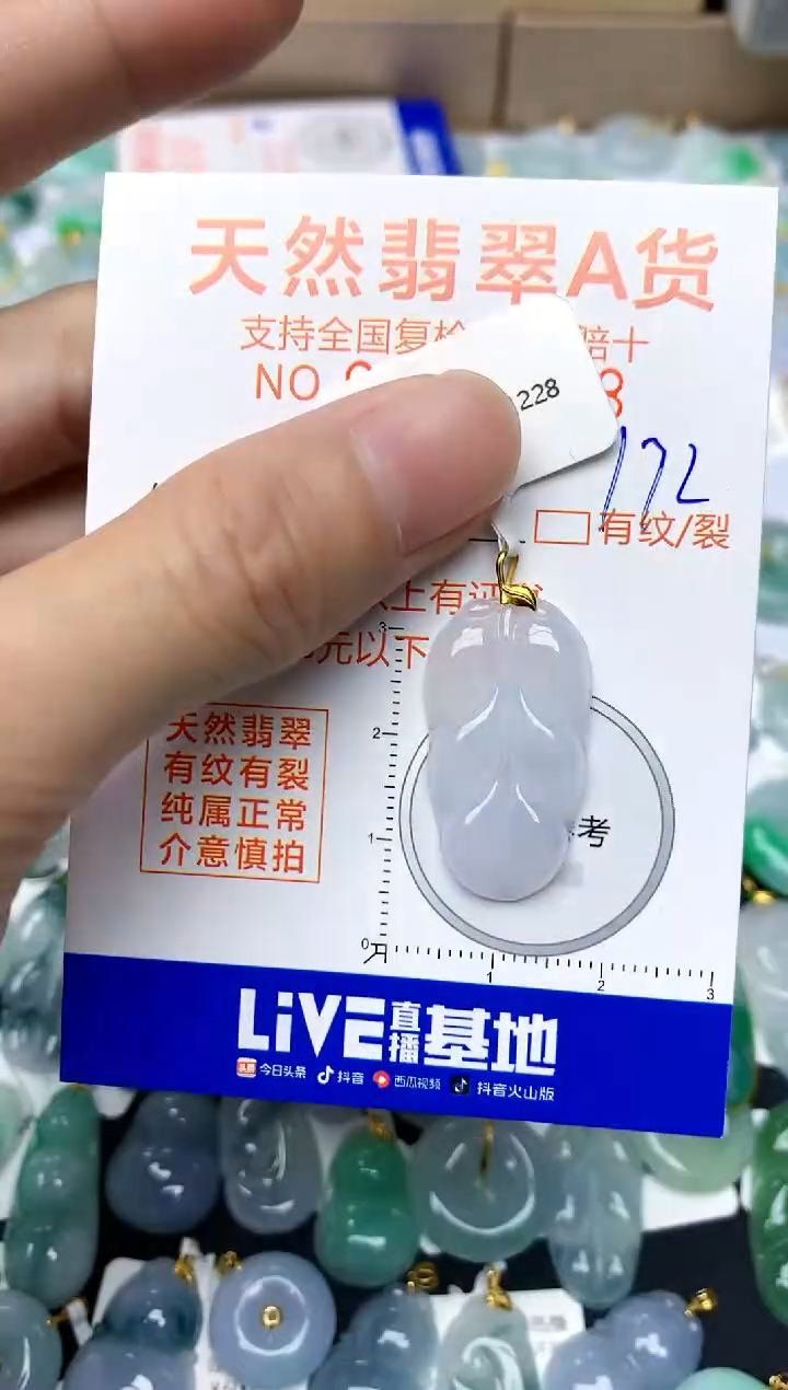 【闪购商品】翡翠颈饰18K金镶嵌172天然A货翡翠