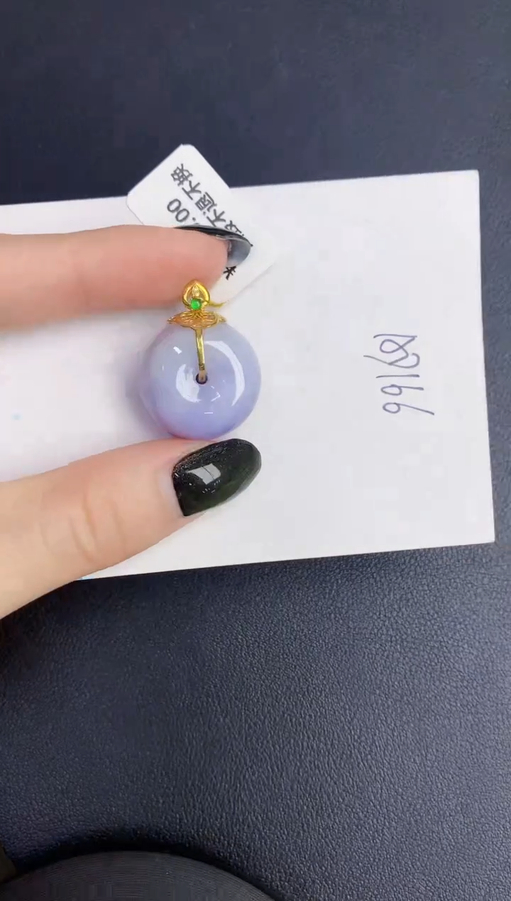 【闪购商品】翡翠18K金镶嵌颈饰0000000000