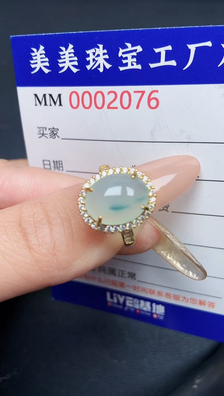 【闪购商品】翡翠颈饰银S925镶嵌2076