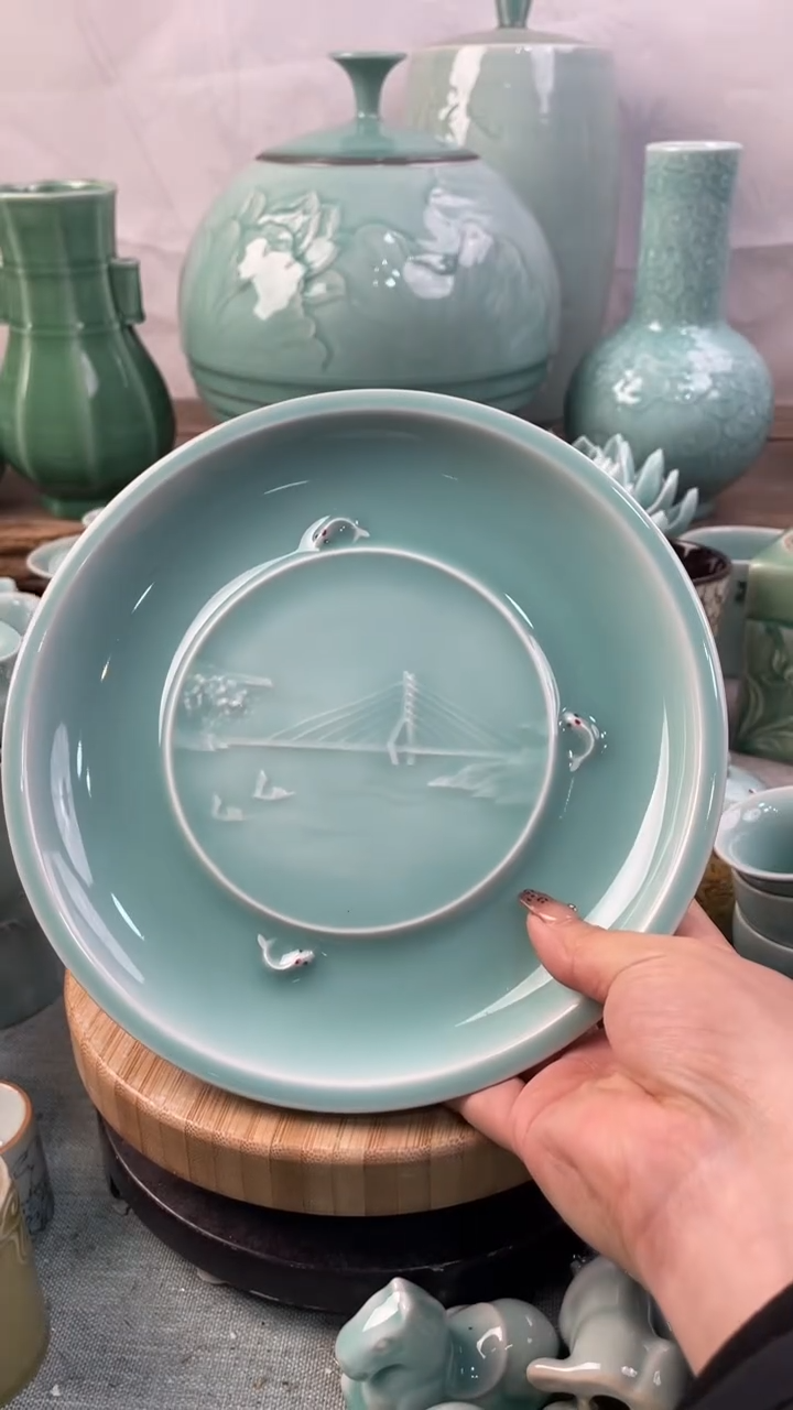 【闪购商品】特价福利 微瑕 慧仙青瓷