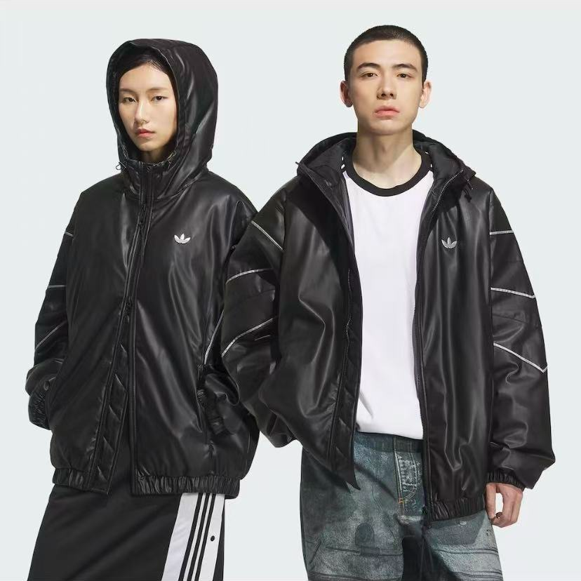【原力场AC】阿迪达斯三叶草男女秋冬保暖运动连帽棉服KC2653