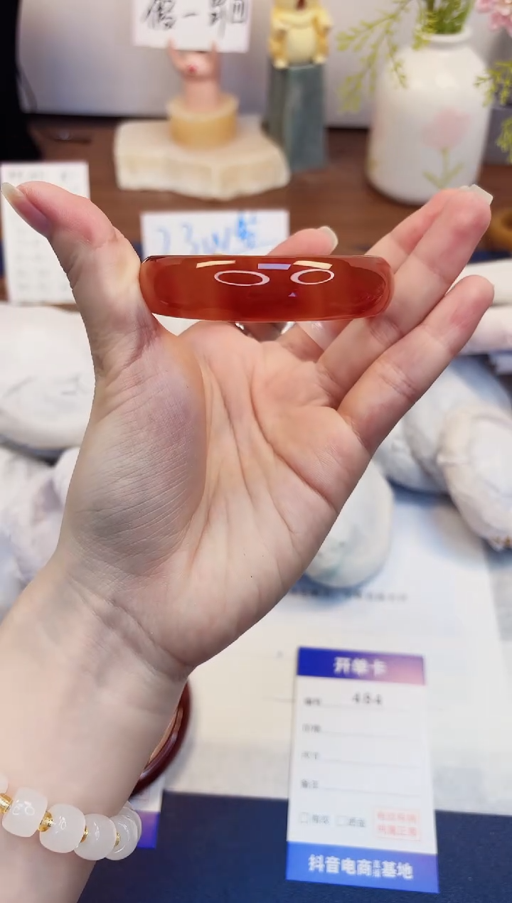 【闪购商品】石英质玉手镯未镶嵌484-玛瑙-圈口54