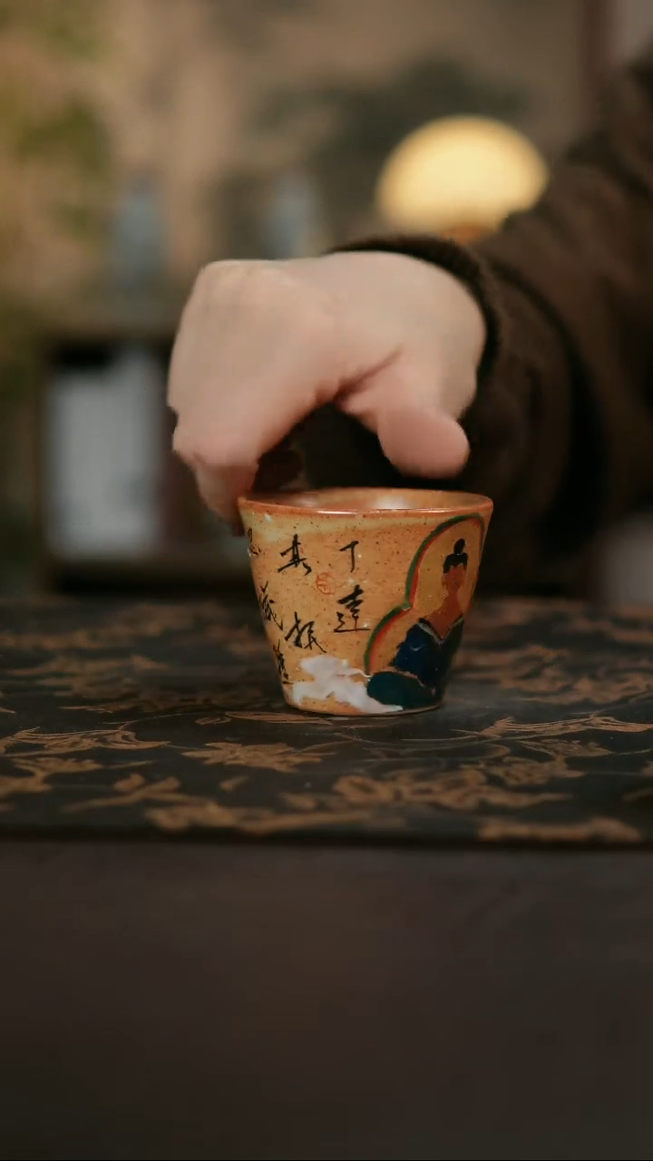 景德镇陶瓷杯碗柴烧多人
