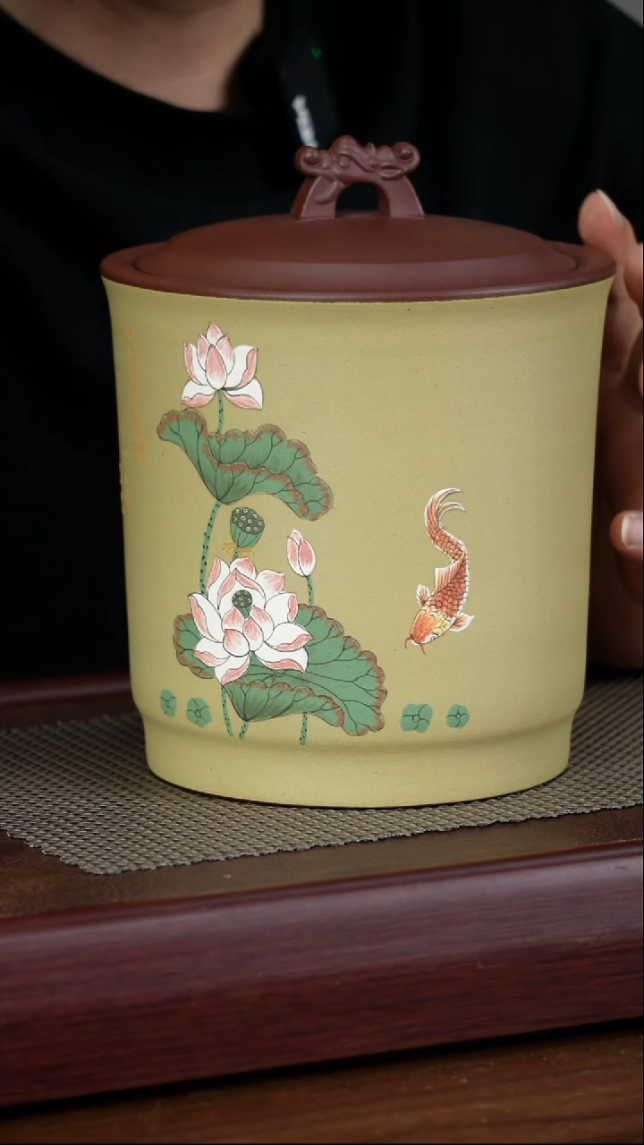 宜兴原矿紫砂茶叶罐