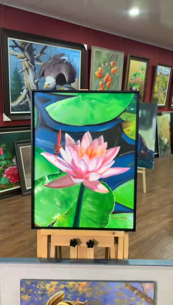 油画纯手绘油画 带装裱 40*54cm