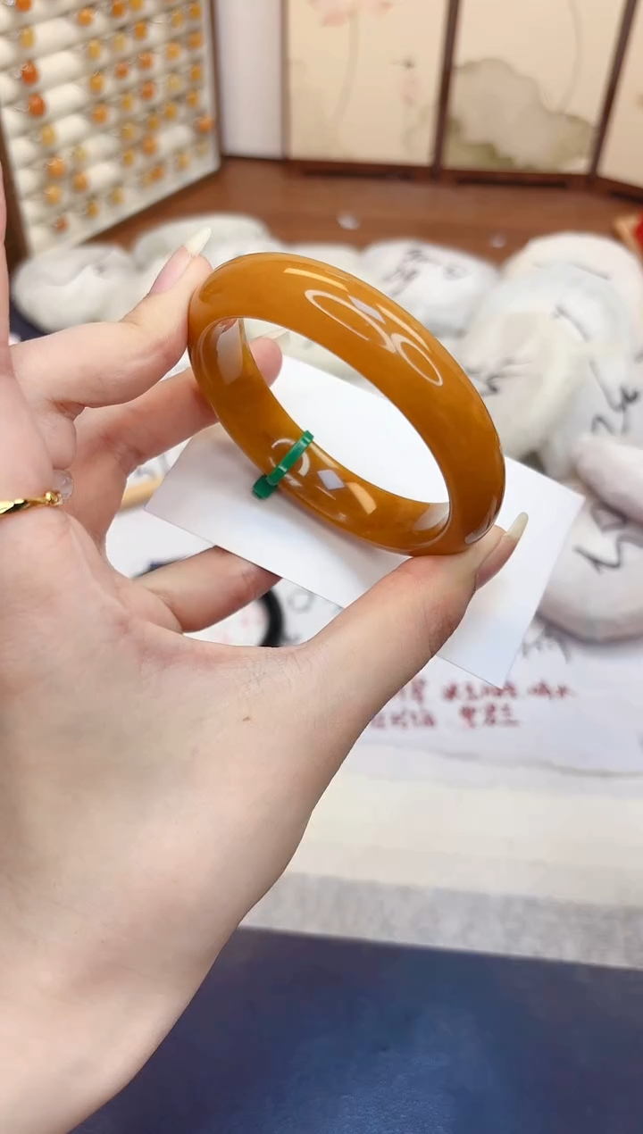 石英质玉手镯未镶嵌184-财气镯-圈口56