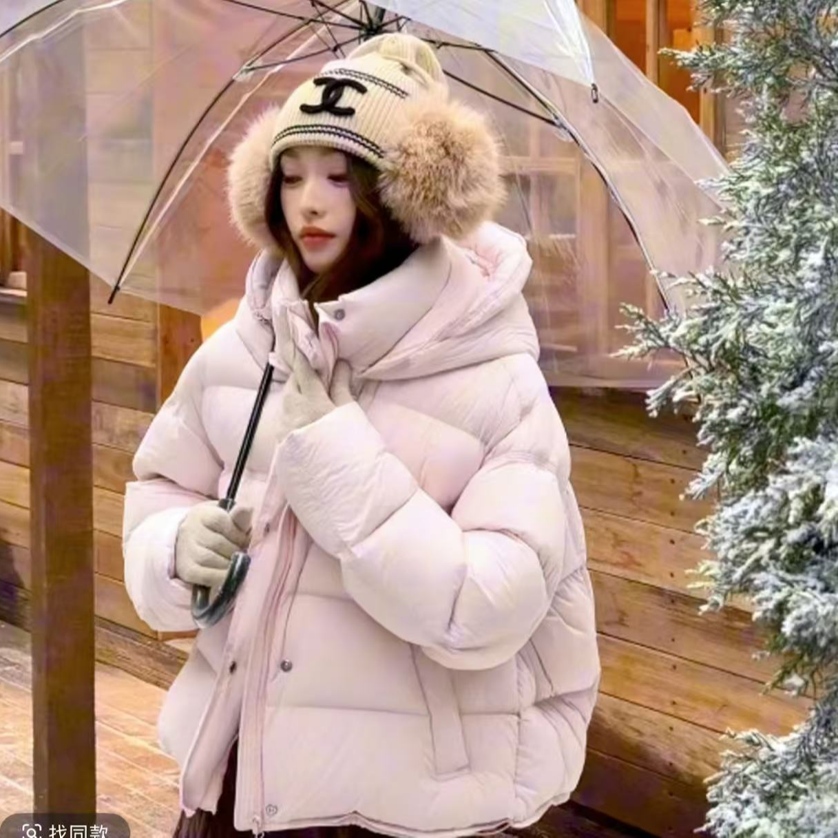 95白鸭绒羽绒服女2025冬新款初冬季独特超好看韩系短款.