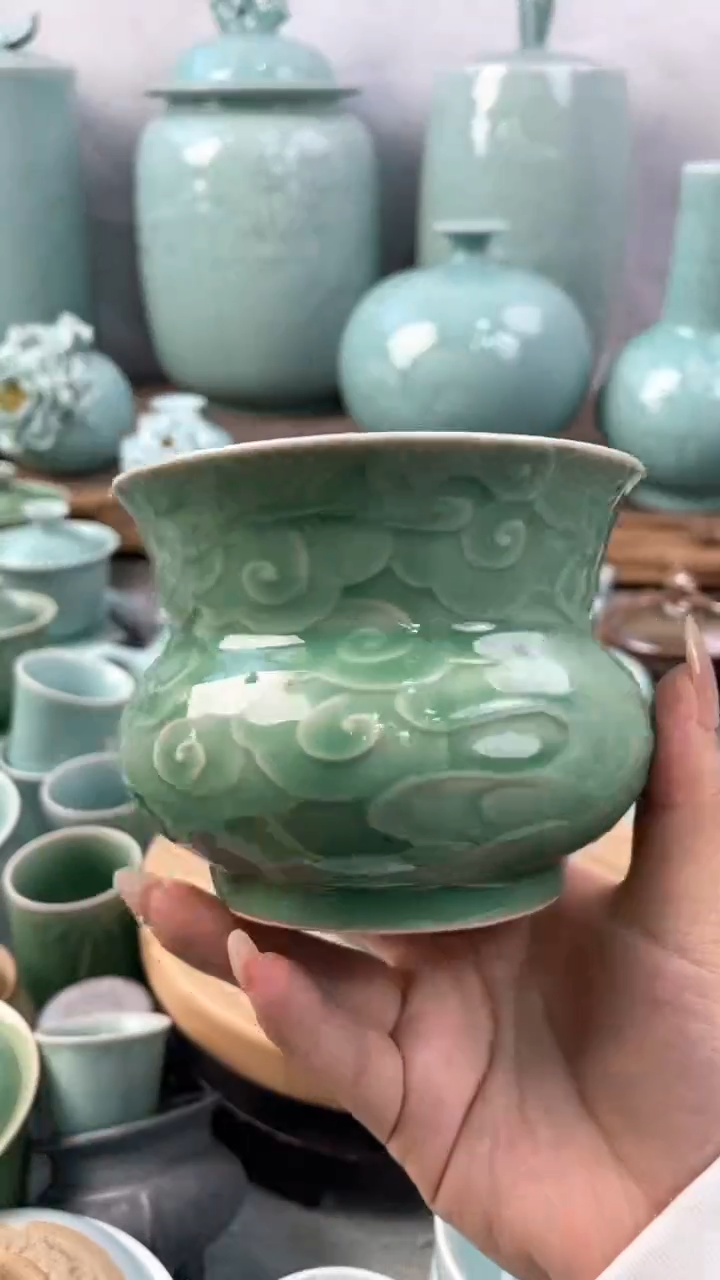 【闪购商品】特价 微瑕 慧仙青瓷