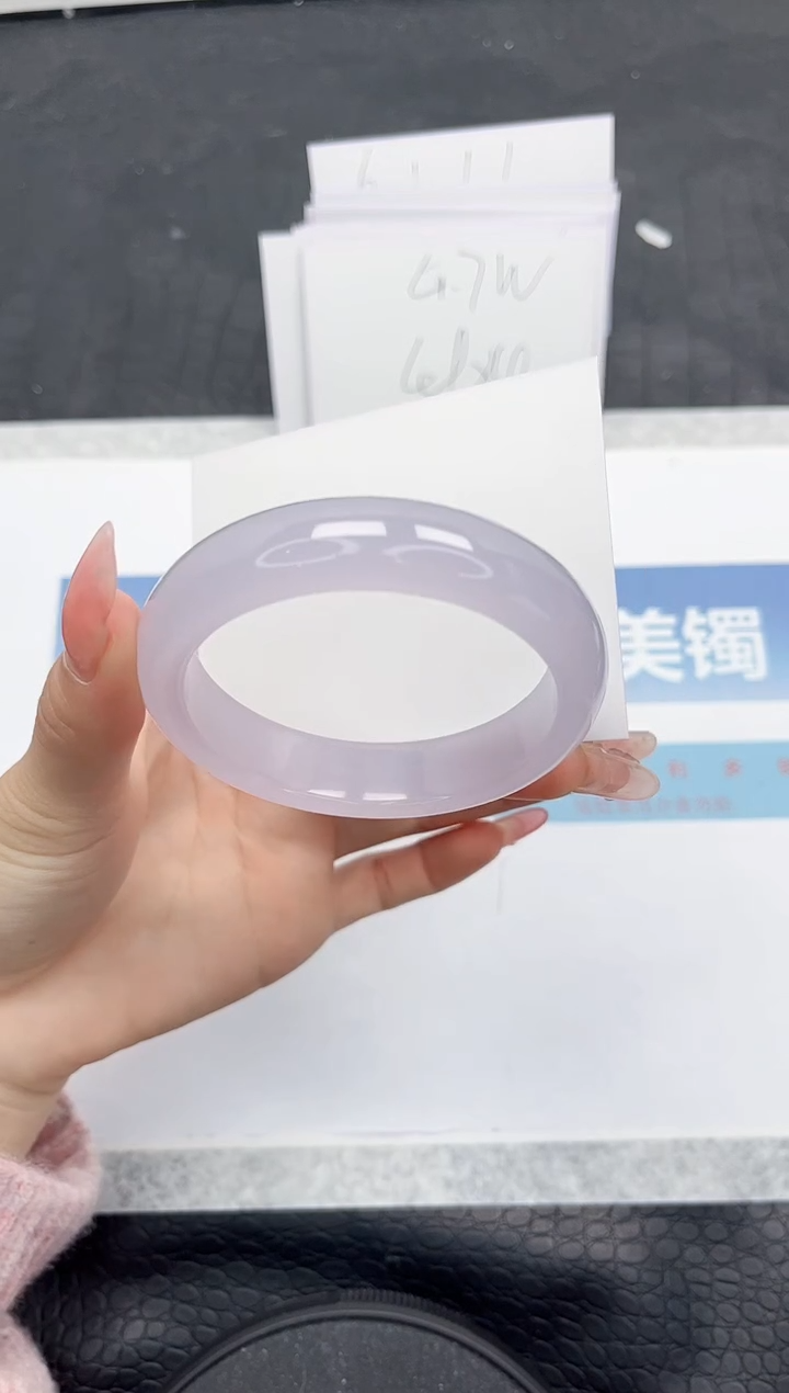 【闪购商品】石英质玉手镯未镶嵌L485-57.1